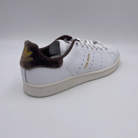 adidas Stan Smith White / Brown Women's Shoes - Picture 8 of 8